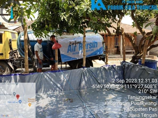 PG Trangkil Berikan Bantuan Pengiriman Air Bersih ke Desa Tanjungsekar 2 3 9