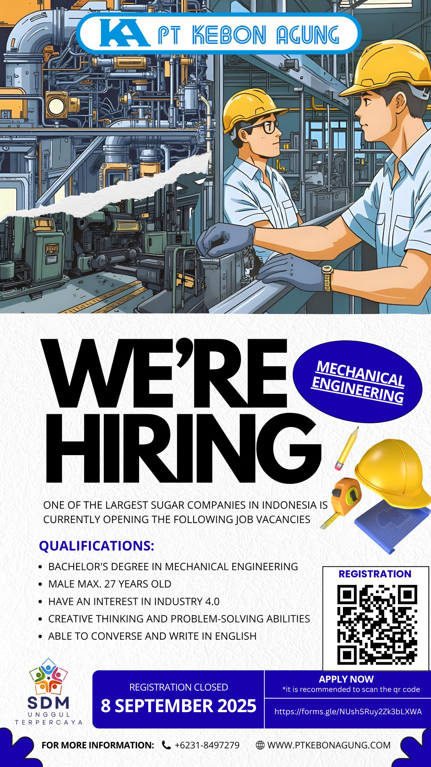 Loker Teknik Mesin 2025